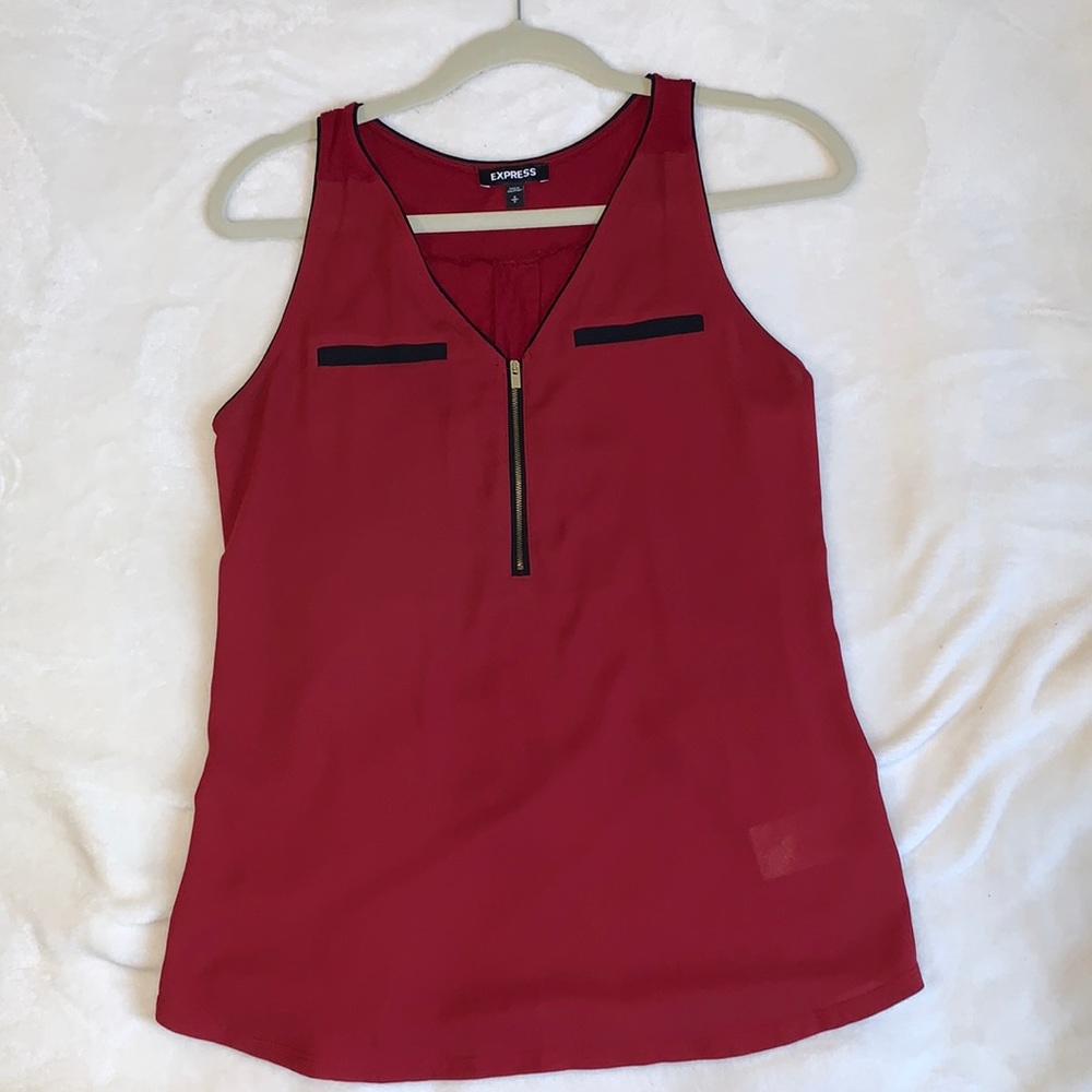 Express sleeveless chiffon top